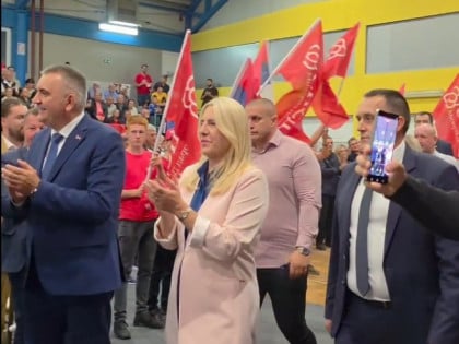 Цвијановићева у Прњавору: Српској требају одлучни људи који знају како се бране њени интереси