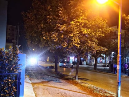 Судар мотоцикла и аутомобила у Бијељини