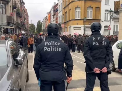Policija u Briselu upotrijebila suzavac i biber-sprej protiv demonstranata