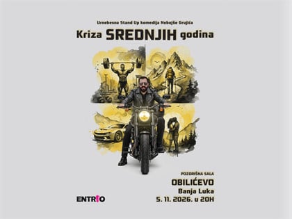 Небојша Грујић стиже у Бањалуку с представом „Криза средњих година“